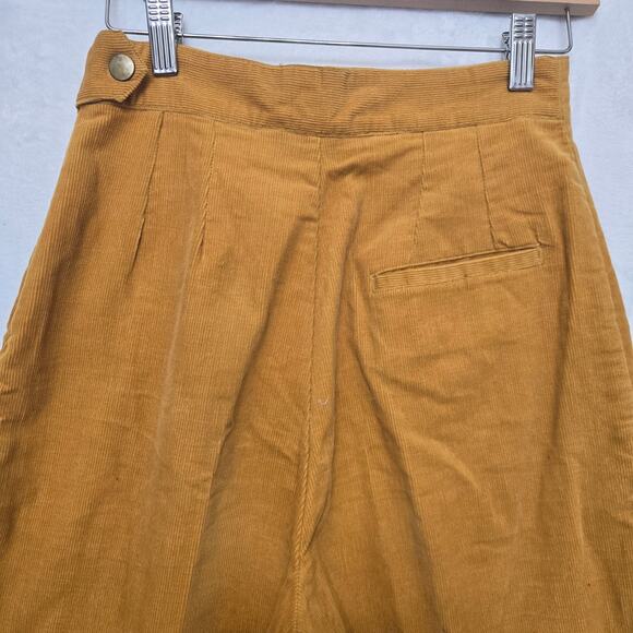 Renny Womens Vtg 90s Y2K Equestrian High Waist Corduroy Leather Riding Pants 8 - Picture 7 of 12